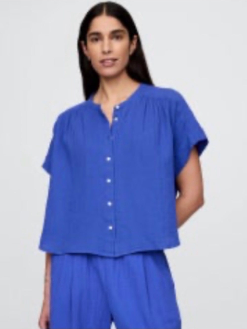 Cotton Gauze Dolman Shirt Gap - XXL
